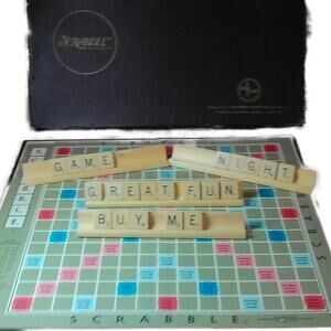 Vintage 1953 Scrabble Game Complete Selchow & Righter